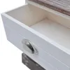 Comodini 2 pezzi. Marrone e bianco Anteprima dell’immagine prodotto 4