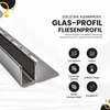 Glas-Fliesenprofil Edelstahl Klemmprofil Wandprofil V2A 2m Produktbild-Vorschau 2