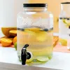 HOMLA VELMO gestreiftes Hahnglas mit schwarzem Deckel 6 l Produktbild-Vorschau 3