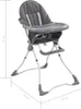 vidaXL Baby-Hochstuhl Grau und Weiß Produktbild-Vorschau 7