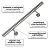 Mucola Treppengeländer SilberØ 4,2 cm Wand Geländer Produktbild-Vorschau 5