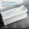 doporro Waschbecken-Unterschrank Badmöbel-Set in Weiß matt Produktbild-Vorschau 3