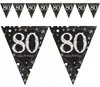 80. Chaîne de fanions d'anniversaire à paillettes d'or Voir les images du produit 1