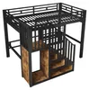 Hoogslaper 140x200 cm met opbergtrap en lades, zijrooster, Productafbeelding-voorbeeld 11
