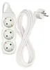 Steckdosenleiste 3 m / 3 Steckdosen / weiß / PVC / 1,5 mm2 Podgląd zdjęcia produktu