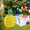 Relaxdays Pinata Ananas, Schlagpinata zum Befüllen, zum Produktbild-Vorschau 2