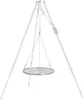 A metal tripod with a hanging grill grate suspended from it. Anteprima dell’immagine prodotto