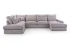 AX LIVING Canapé en U gris Calvello Canapé d'angle en U Voir les images du produit 3