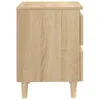 vidaXL Table de nuit avec pieds en pin Chêne Sonoma Voir les images du produit 4