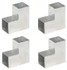vidaXL Post Connector 4 ks. Tvar L Pozinkovaný kov 101 x Náhľad obrázku produktu 7