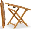 CASARIA® Tavolino Pieghevole 46x46x46cm in Legno Acacia Anteprima dell’immagine prodotto 10