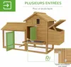 PawHut Petit poulailler cottage cage à poules sur pied dim. Voir les images du produit 7