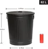 Jinfa Metall Mülleimer mit Deckel und Tragegriffen - für Produktbild-Vorschau 5