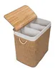 G21 150 l kosz na pranie z przegrodami, rattanowy design z Podgląd zdjęcia produktu 5