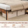 Rama łóżka Rama łóżka na materac 140 x 200 cm, łóżko Podgląd zdjęcia produktu 3