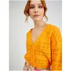 Orsay Orange gemusterte Strickjacke für Damen Produktbild-Vorschau 3