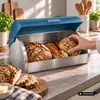 Caja para pan, acero inoxidable, marca Michelino Vista previa de la imagen del producto 5