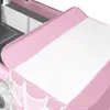 Close-up view of a pink and white baby playpen. Anteprima dell’immagine prodotto