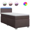 Möbel Boxspringbett mit Matratze Dunkelbraun 90x200 cm Produktbild-Vorschau 2