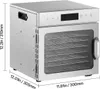 A stainless steel food dehydrator is shown from a three-quarter angle on a white background. Podgląd zdjęcia produktu