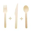 A fork, knife, and spoon are laid out with plus signs in between them. Produktbild-Vorschau