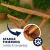 CASARIA® Tavolino Pieghevole 46x46x46cm in Legno Acacia Anteprima dell’immagine prodotto 5