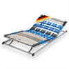 A slatted bed base with adjustable head and foot sections, shown on a white background. Produktbild-Vorschau