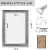 3er 5er Set Holz Bilderrahmen Lifestyle Plexi Foto Rahmen Produktbild-Vorschau 2