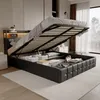 Letto imbottito CDGlobal 140x200cm con USB e rete a doghe, Anteprima dell’immagine prodotto 14