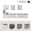 Waschbeckenunterschrank Vicco Marelle Greige/Artisan-Eiche Produktbild-Vorschau 8