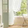 Easy Home Voile Vorhang mit Pompoms - Boho Chic Transparent Produktbild-Vorschau 7
