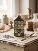 Clayre & Eef Dekoratives Haus mit LED Haus 4x4x8 cm Grün Produktbild-Vorschau 5