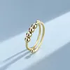 INF Bague anti-stress réglable en cuivre argent Or Voir les images du produit 4