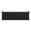 vidaXL Coussins de banc de jardin 2 pcs. noir 180x50x7 cm Voir les images du produit 19