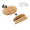 Zeller Set de 7 supports pour planches en bambou Voir les images du produit 5