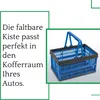 Novaliv Boîte pliante bleue - 16L Panier pliable avec anses Voir les images du produit 4