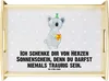 Mr. & Mrs. Panda tablett holz Koala Geschenk - Grau Pastell Produktbild-Vorschau 1