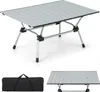 GOPLUS Campingtisch Aluminium 90x60cm, Picknicktisch Produktbild-Vorschau 1