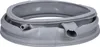 A gray washing machine door seal with two spouts. Produktbild-Vorschau