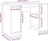 vidaXL Psací stůl betonový šedý 120x42x76 cm materiál na Náhled obrázku produktu 7