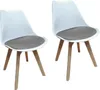 2er Set Design-Stühle mit Sitzpolster Esszimmerstühle im Produktbild-Vorschau 1