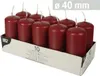 10 Papstar Stumpenkerzen Ø 40 mm, 90 mm bordeaux 17914 Produktbild-Vorschau 9