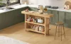 Bartafel met voetsteun en een tweelaags plank, compacte Productafbeelding-voorbeeld 9