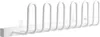 A white metal shoe dryer rack mounted on a white background. Produktbild-Vorschau