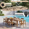 COSTWAY Doppelsonnenschirm 375x200cm, Gartenschirm mit Produktbild-Vorschau 5