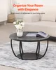 Table basse d'appoint VEVOR, table d'appoint ronde à deux Voir les images du produit 2