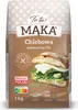 A bag of flour with an image of a sandwich on it. Produktbild-Vorschau