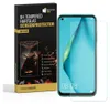 A product box for a screen protector is shown next to a smartphone with the screen protector applied. Produktbild-Vorschau