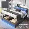 okwish skříňová postel s pružinami Čalouněná postel 140 x Náhled obrázku produktu 3