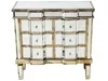BELIANI Kommode Silber Gold Glas MDF Platte Massivholz 80 x Produktbild-Vorschau 5